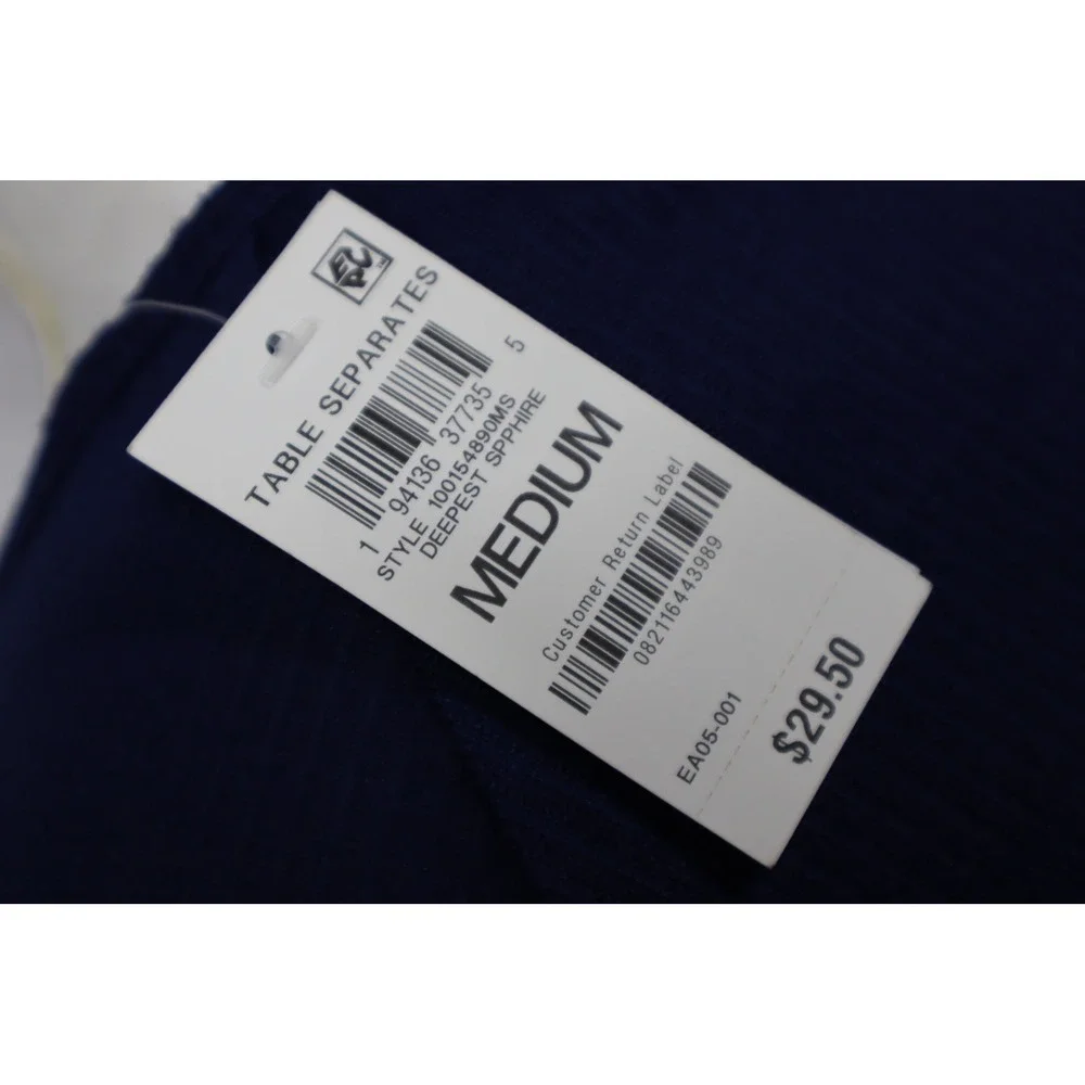 Jenni‎ Women's Split-Neck Pajama TopBundle of 2 - Red - Navy - Size Medium